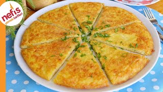 PATATESLİ OMLET TARİFİ  NASIL YAPILIR [upl. by Hcirdla]