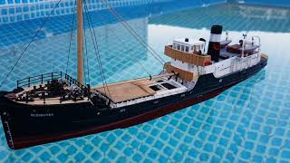 RC Boat  SS Redshanks  1920s Short Raised Quarter Deck Cargo Steamer [upl. by Aube705]