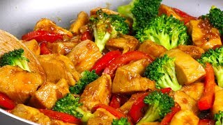 Easy Honey Garlic Chicken Stir Fry [upl. by Barty]