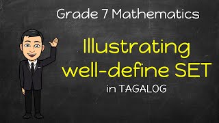 Math 7 Introduction to SETS in Tagalog  Illustrating welldefined sets [upl. by Jacie721]