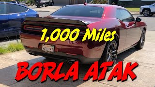 1000 Mile Review amp Sound Clips  Borla ATAK CatBack Exhaust  2021 Challenger V6  500 Subs [upl. by Sitto]