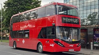 Full Route Visual U5 Hayes amp Harlington Blyth Road  Uxbridge York Road LG22APY 3435 Abellio [upl. by Nahamas]