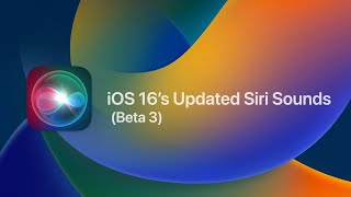 iOS 16s Siri Sounds [upl. by Duwad]