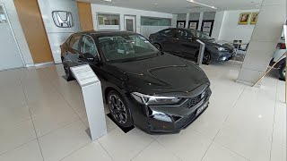 Honda Civic EL sedan black FE1 15T CVT facelift walkaround exterior and interior Brunei [upl. by Nalda481]