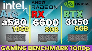 Intel Arc a580 vs Rx 6600 vs rx 6600 vs rtx 3060 vs Rx 5700 xt vs rtx 3050 vs rtx 2060 [upl. by Caddaric873]