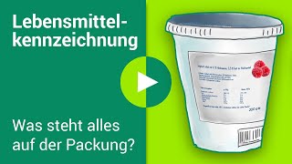 LebensmittelKennzeichnung erklärt Was steht auf der Verpackung [upl. by Nimajnab]