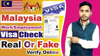 how to check malaysia visa by passport number  how to check malaysia work permit online [upl. by Loree]