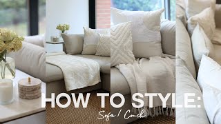 How to Style Your SOFA for a Personal Touch  Tips for Adding Style to Your Living Space [upl. by Kaehpos803]