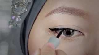 Tutorial Eyeliner Liquid Wardah [upl. by Zzahc]