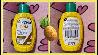 Asepxia Piña 🍍 Jabón con 3 usos para pieles con acné  imperfecciones mi opinión [upl. by Yarised]