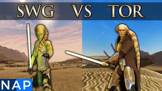 SWG Vs SWTOR Star Wars Galaxies Vs The Old Republic in 2023 [upl. by Ettenoitna372]