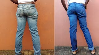 How to Dye Jeans Lady dye South Africa [upl. by Llerad315]