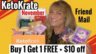 KETO KRATE November 2024 amp Friend Mail ​ketokrate1472 ketokrate snackbox keto ketodiet [upl. by Glaser870]