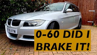 BMW e91 330d stage 1 remap DPF EGR swirl flap deleteis it worth it amp how fast 060 [upl. by Granlund151]