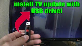 How to Update LG TV firmware with USB drive to Fix software errors [upl. by Ytsur477]