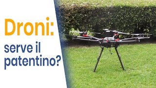 Serve il patentino per far volare un drone [upl. by Uolyram]