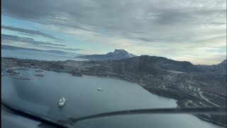 Approach to Nuuk Greenland [upl. by Nelleh179]