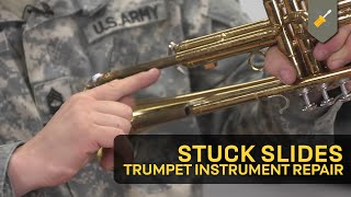 Stuck Slides Trumpet Instrument Repair [upl. by Konstantine]