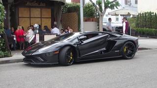 Lamborghini Aventador S in Beverly Hills w startup [upl. by Jp]