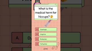 Hiccups that lasted 68 years Learn its scientific term 🫢 mededtrivia brainteasers trivia quiz [upl. by Lodovico966]