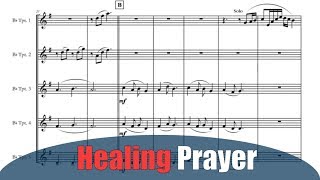 Trumpet Quintet Healing Prayer by Eddie Lewis SCORE [upl. by Schreib]