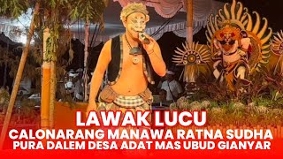 Tumplir Lawak Lucu‼️ Calonarang Pura Dalem Desa Adat Mas Ubud Gianyar  20 Oktober 2024 [upl. by Dareen142]