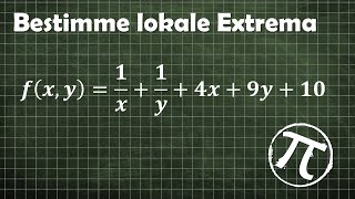 lokale Extrema mehrdimensional 2 [upl. by Beller]