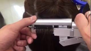 The latest high technology 6D hair extensions 6D hair machine [upl. by Eirojram398]