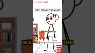 Inflation vs salaries Meme Animationshorts animation inflation funny audioTherealveronika [upl. by Aeriel]