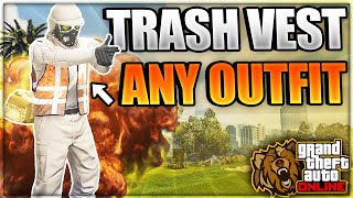 GTA 5 Online  How To Get The Trash Vest On Any Outfit Patch 169 GTA V Clothing Glitches EASY [upl. by Aniret]