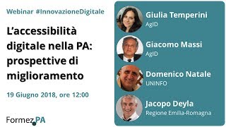 L’accessibilità digitale nella PA prospettive di miglioramento [upl. by Cinimmod]