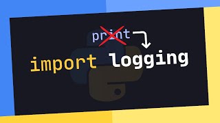 quotStop Printing Start Loggingquot Logging Tutorial For Python Developers [upl. by Trevar]