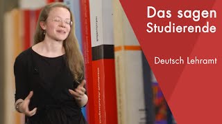 quotDas sagt die Studentinquot  Deutsch Lehramt Staatsexamen studieren [upl. by Brnaby898]