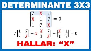 Determinante 3x3 Método de Cofactores con variables [upl. by Horan610]