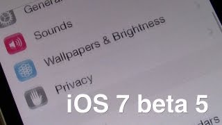 iOS 7 beta 5 10 new features [upl. by Noswal945]