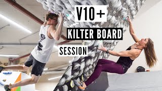 DOUBLE DIGITS Kilter Board Session [upl. by Ayifa]