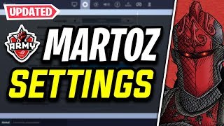 NEW Martoz Fortnite Settings and Keybinds UPDATED SENSITIVITY [upl. by Aillicec]