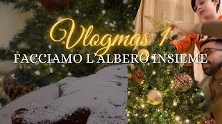 🎁 VLOGMAS 1  FACCIAMO LALBERO DI NATALE 🎄 [upl. by Ahsien445]