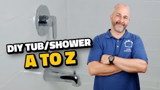 DIY How to Renovate the Tub  Shower from A to Z [upl. by Areta]