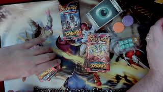 surging sparks etb pokemon center box opening [upl. by Niccolo545]