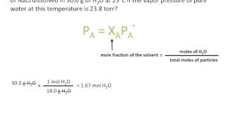 Raoults Law and Vapor Pressure Chemistry Tutorial [upl. by Ylsew]