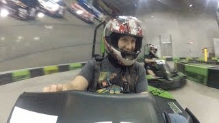 Go 50 mph at Orlando Grand Prix indoor gokarting track [upl. by Petrie]