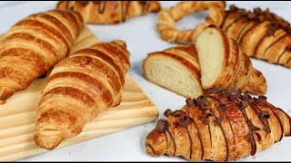 Como hacer Croissant  Cuernitos  Version clásica y CHOCOLATE [upl. by Perdita]