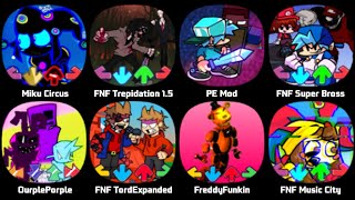 FNF Marios Madness V2 Unbeatable FNF Trepidation FNF Minecraft Mobs FNF Herobrine FNF All Mod [upl. by Aivatan]