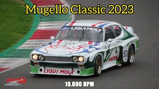 Mugello Classic 2023  Day 1  Pure Sound Flames Rain  Mugello Circuit  10000 RPM [upl. by Odlauso]