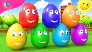 Surprise Eggs Kids Song  BluLoo Nursery Rhymes amp Kids Songs [upl. by Cyrus274]