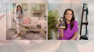 Clarks Collection Adjustable Leather Sandals Merliah Bonita on QVC [upl. by Asilegna]