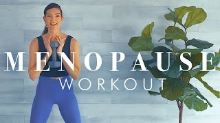 Cardio amp Strength HIIT for Women  All Standing Workout with Dumbbells for Menopause [upl. by Weinshienk]