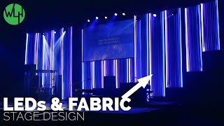 RGBW LED Tape amp Fabric Church Stage Design Idea [upl. by Hildegarde]