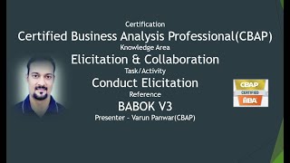 Conduct Requirement Elicitation Business Analysis Exam tutorials [upl. by Orabel]